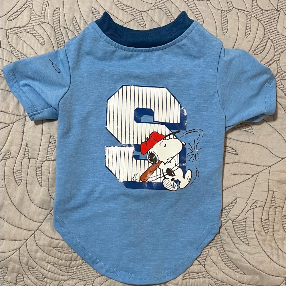 Blue Snoopy small dog pajamas